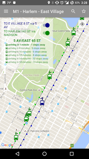 NYC Bus Map - Live