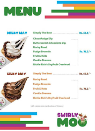 Swirly Moo menu 1