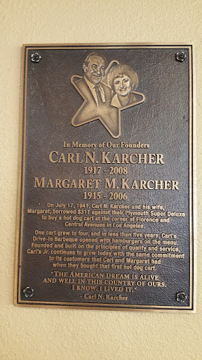 Carl And Margaret Karcher Memorial Plaque 