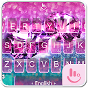 Herunterladen Pink Beach Diamond Keyboard Theme Installieren Sie Neueste APK Downloader