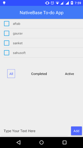 NativeBase To-do App