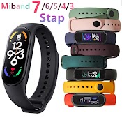 Dây Đeo Thay Thế Chất Liệu Silicon Nhiều Màu Cho Xiaomi Mi Band 3/4/5/6/7