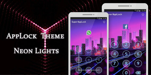 AppLock Theme Neon Lights