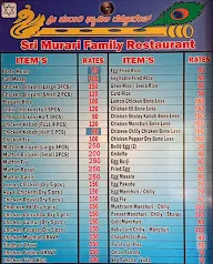 Sri Murari Family Restaurant menu 1