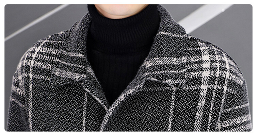 Title 9, Slim Lapel Jacket Short Style Woolen Coat Styli...
