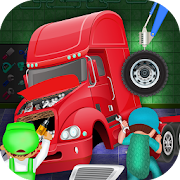 Trailer Truck Builder Factory: Mechanic Garage Sim  Icon