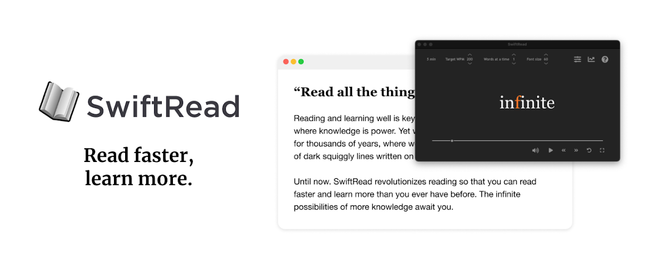 SwiftRead - read faster, learn more Preview image 2