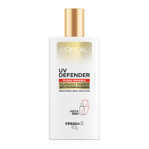 Protector Solar Loreal París UV Defender Fluido Invisible FPS 50 x 40 ml