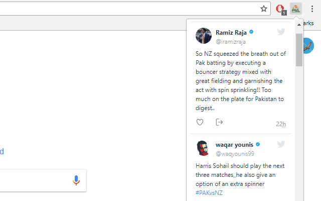 PSL tweets chrome extension