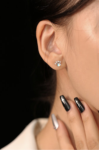 Title 3, Colorful Cats Paw Stud Earrings Female Cartoon...