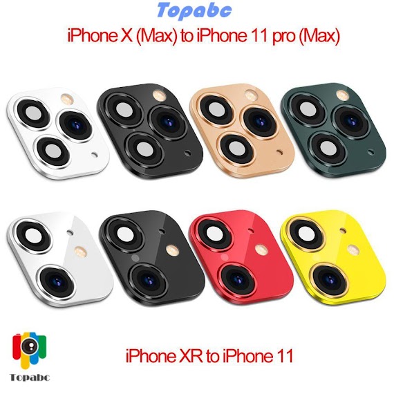 Miếng Dán Bảo Vệ Ống Kính Camera Giả Chụp Ảnh Cho Iphone Xr X Sang Iphone 11 Pro Max