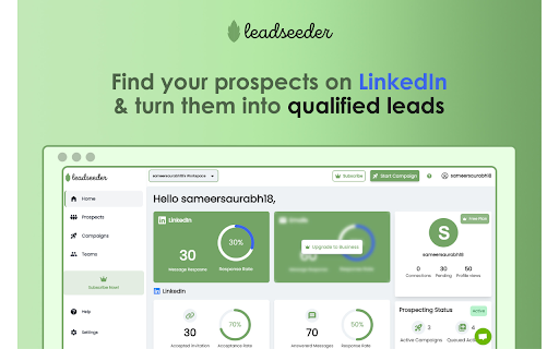 Leadseeder - LinkedIn Automation Tool