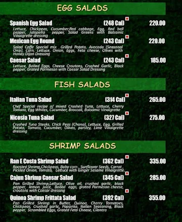 Salad Caffe menu 