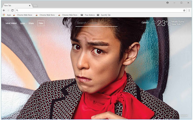 Kpop Big Bang Custom New Tab by freeaddon.com