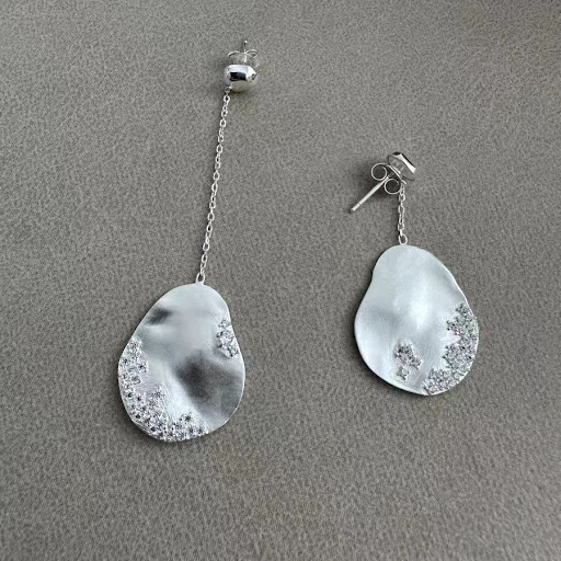 Title 1, Dance With You Asymmetric Earrings Niche Design...
