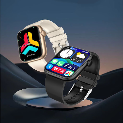 Title 2, QX7 Body Temperature Health Metal Smart Watch w...