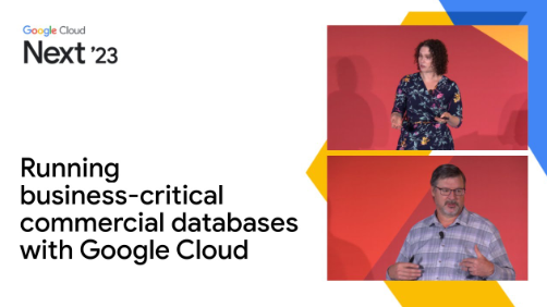 Google Cloud를 사용하여 비즈니스에 중요한 상업용 데이터베이스 실행