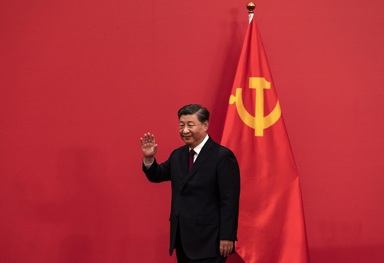 China's Xi Jinping on Sunday secured a third term as leader of the Communist Party.