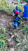 Work is under way to repair the burst pipe that has affected many residents south of Durban.