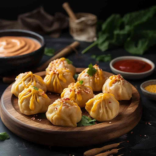 Corn And Cheese Momos [6 Pieces]