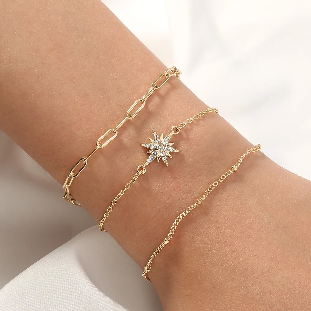 Title 3, Bracelet Diamants Multicouches Femme Élégance e...