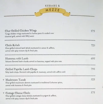 Laidback Cafe menu 