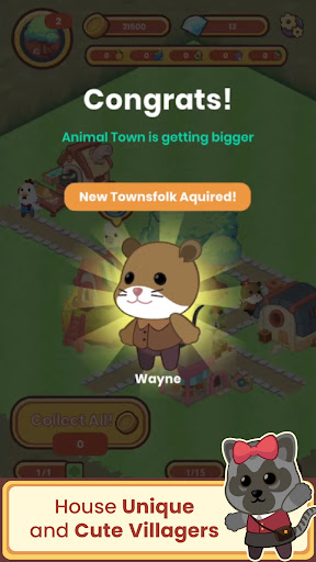 Screenshot Animal Town: Cute City Builder