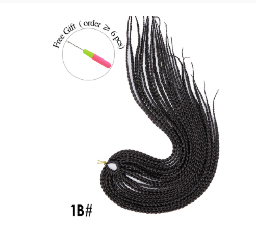 Title 8, Synthetic Wig Dirty Braid 16-inch Lengthened Sm...