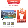 [Mã Elbau5 Giảm 4% Đơn 500K] Tivi Led Full Hd 42 Inch Sharp 2T - C42Bg1X - Hàng Malaysia Bh 27 Tháng