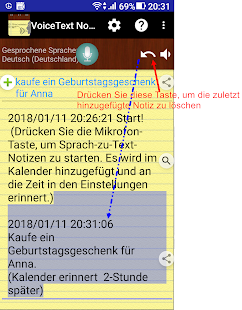 Sprach Notizblock (Keine Werbung) Screenshot