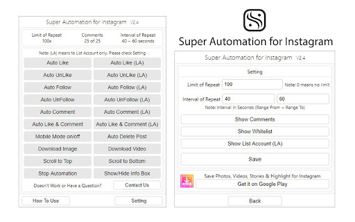 Super Automation for Instagram