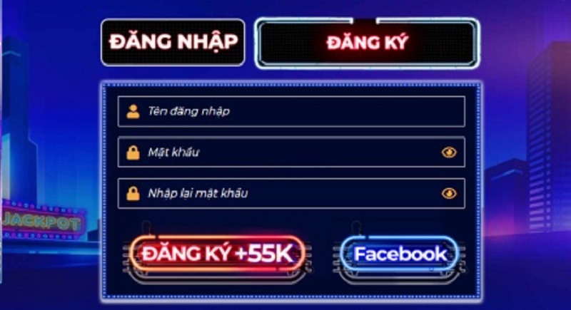 Thao tác đăng ký tài khoản tại cổng game Waha Club