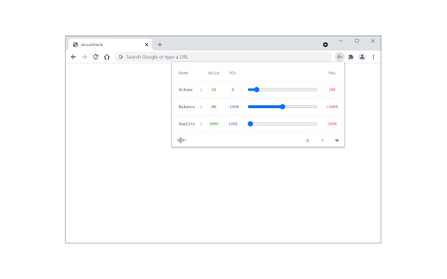 Sound Adjustment chrome extension