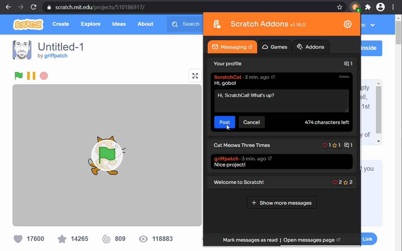 Scratch Addons Preview image 1