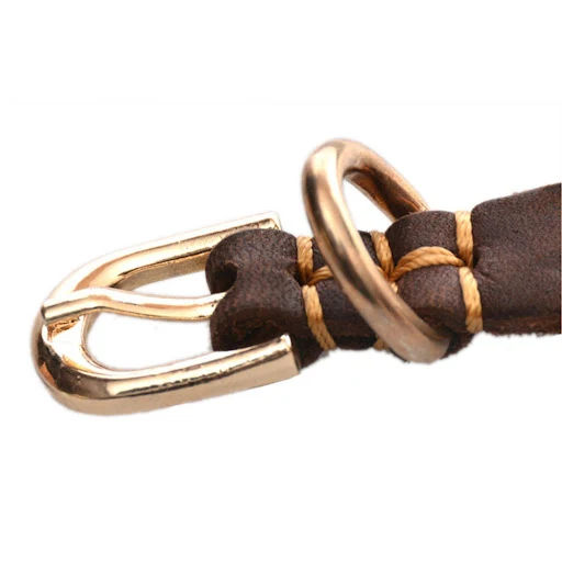 Lightweight Genuine Leather Dog Cat Collar Doggy Kitten Collar Small Puppies Collar Adjustable Soft Leather Pet Cat Coll