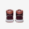 air jordan 1 mid dusty peach/sail/white/night maroon