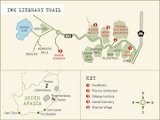 Literary trail map.