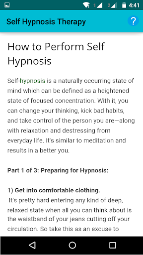 Self Hypnosis Therapy