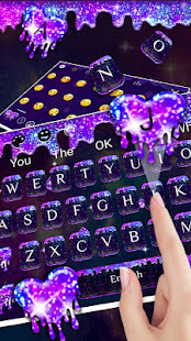 Liquid Galaxy Drop Heart Keyboard Theme(圖5)-速報App