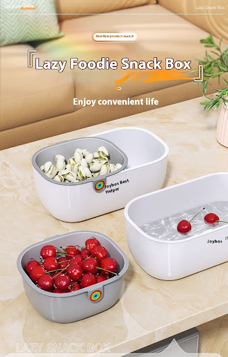 Title 3, Double layer melon seed snack fruit storage box...