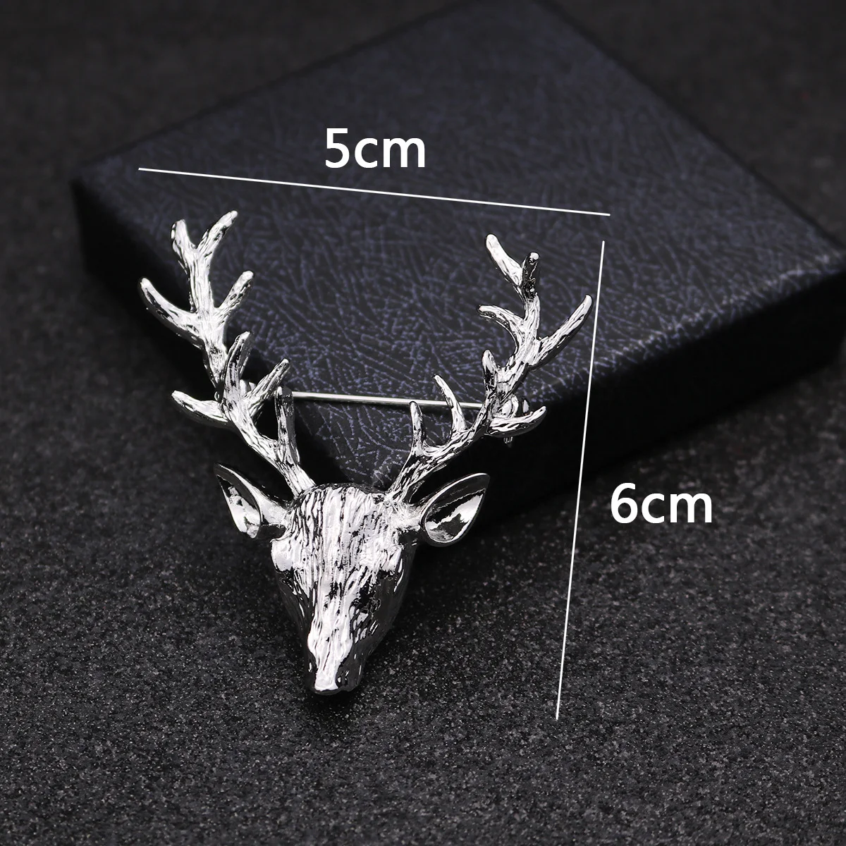Title 1, Retro Deer Head Mens Small Suit Brooch Jewelry...