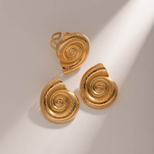 Title 4, Womens Conch Thread Hoop Earrings, stylish and...