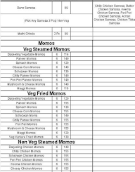 Momos vs Samosa menu 1