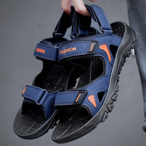 Title 10, Mens Velcro Sandals Summer Breathable Beach Sh...