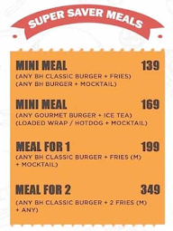 Burgerhood menu 3