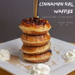 Cinnamon Roll Waffles