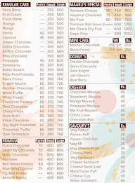 Maarus Bakers menu 1