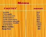 Cake Village menu 1