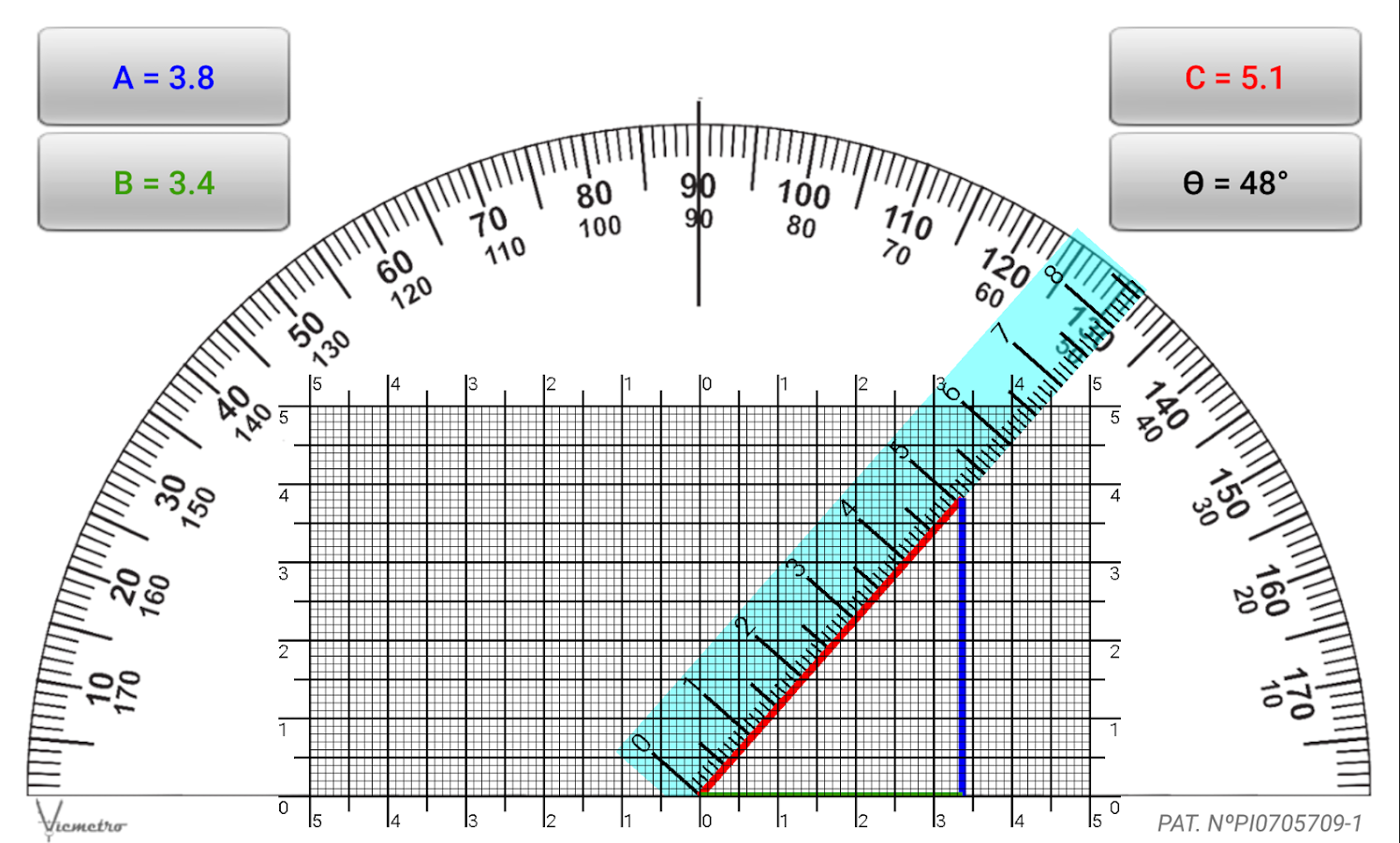 Vicmetro - Protractor &amp; Ruler Screen 3