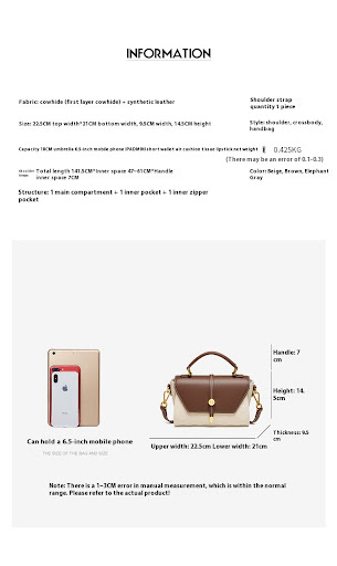 Title 18, Light Luxury Premium Genuine Leather Crossbody ...